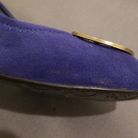 💕TORY BURCH💕 Sophie Wedge Pumps in Blue Suede EU 41 - Picture 5 of 8